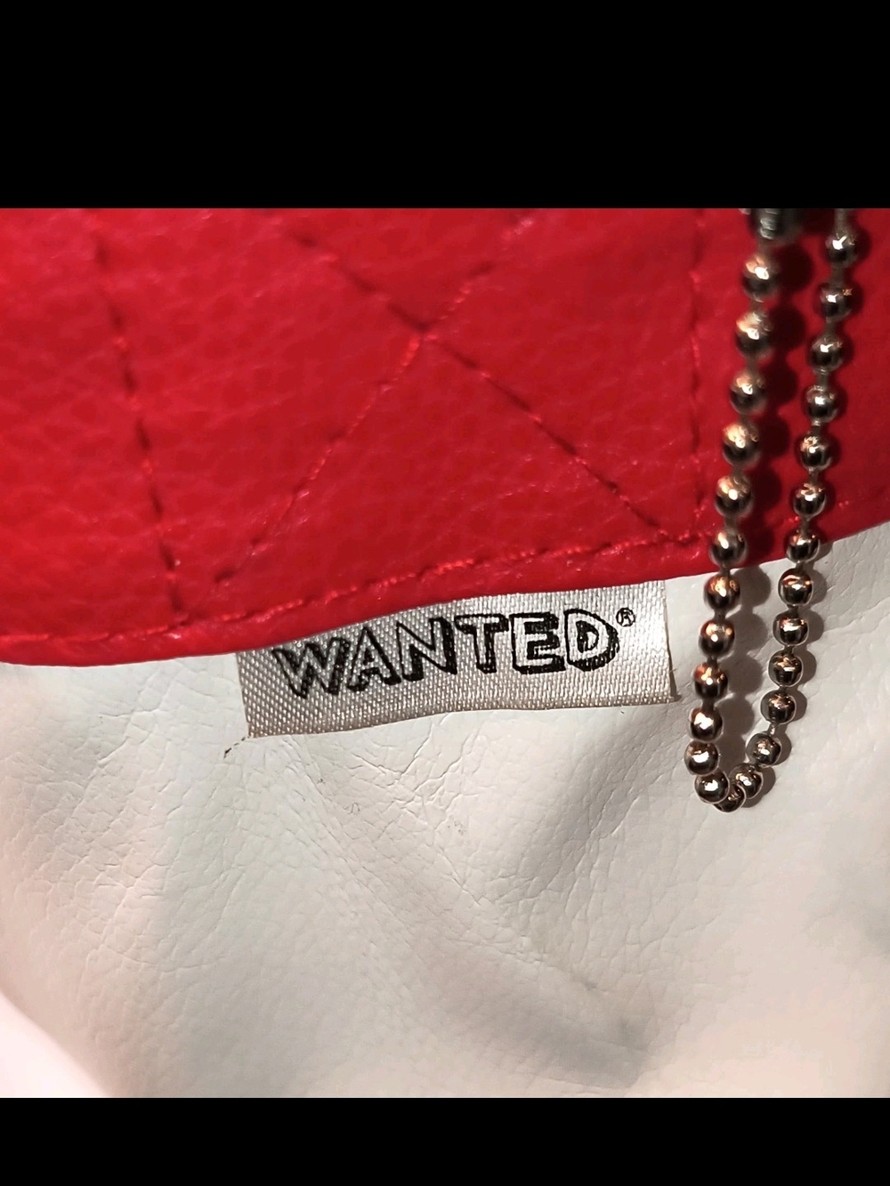 Red and White Accent Shoulder Bag Tokyo 78 Y2K Style By Wanted - Picture 6 of 10